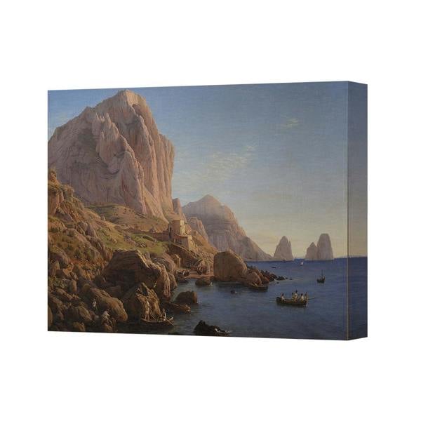 Benjamin Tate Design Coastal Cliff Seascape Canvas Print Wall Art Ocean Landscape