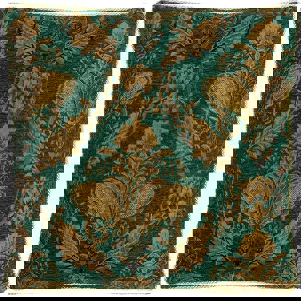 Paoletti Shiraz Jacquard Traditional Cushion Cover - Emerald