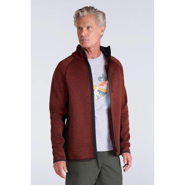 Mountain Warehouse Mens Treston Full Zip Fleece Jacket - Rust - 