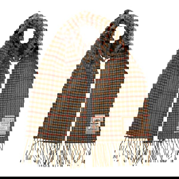 Luxurious Check Wool Scarf - 100% Pure Mongolian Wool