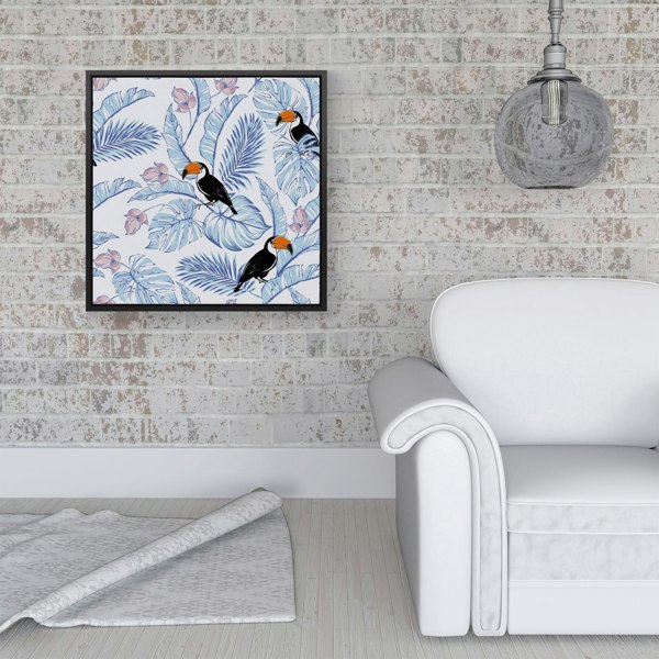 Warren Reed Tropical Toucan Framed Canvas