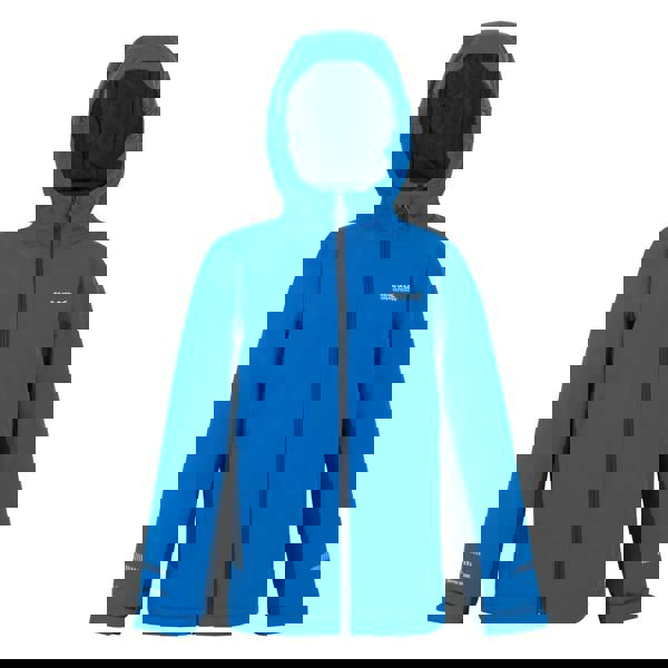 Regatta Childrens/Kids Hurdle Insulated Waterproof Jacket - Snorkel Blue/Moonlight Denim