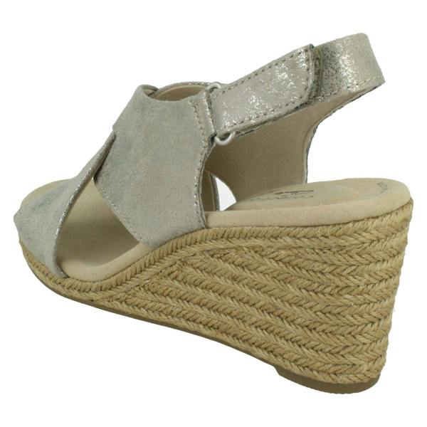 Clarks Ladies Clarks Slingback Wedge Heel Sandals Lafley Alaine