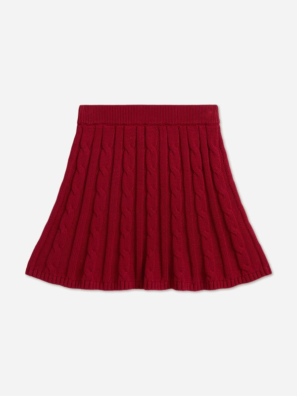 Ralph Lauren Kids Ralph Lauren Girls Cable Knit Skirt in Red