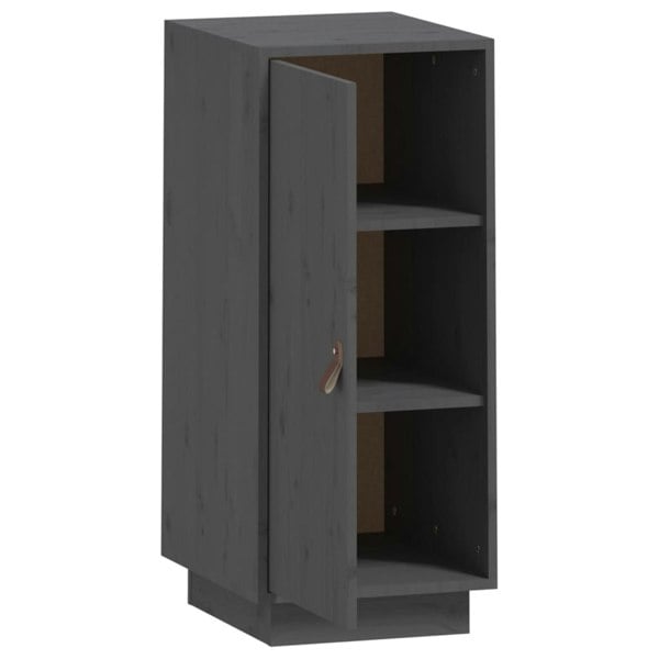 Berkfield Sideboard Grey 34x40x75 cm Solid Wood Pine
