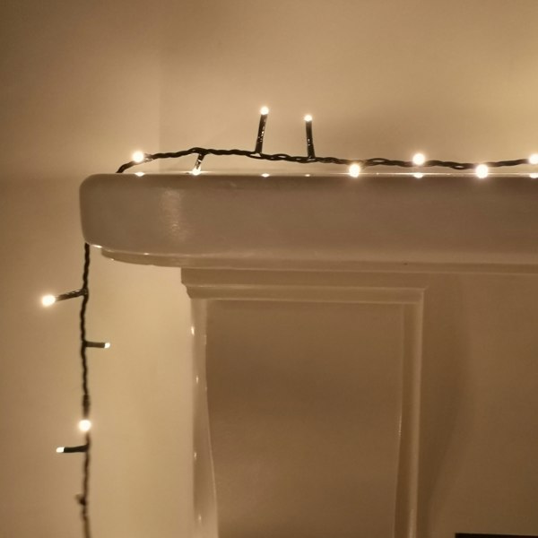 Samuel Alexander 1000 LED 25m Indoor Outdoor Christmas Multi Function Mains Operated String Lights with Timer in in Warm White