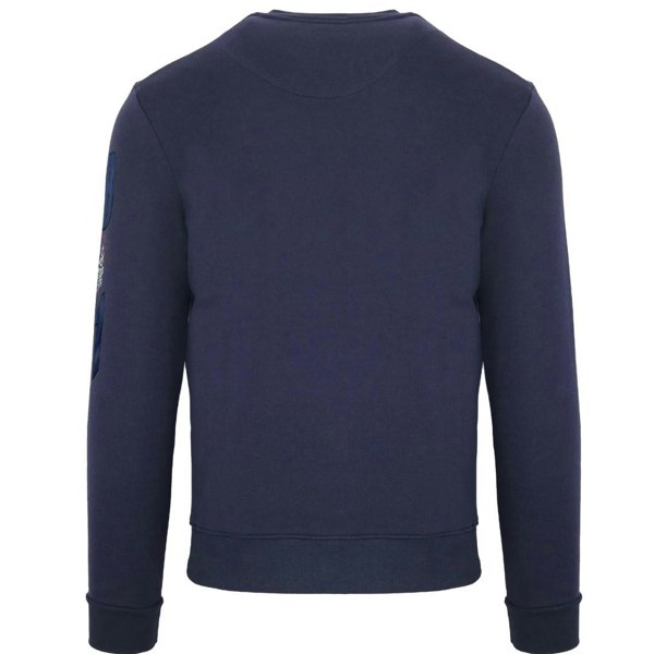 Aquascutum Embossed Circle Small Logo Sweatshirt - Navy