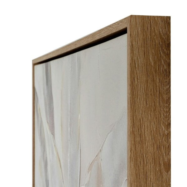 Wyld Haus Frikes Muted Tones Abstract Botanical Hand Painted Canvas In Frame