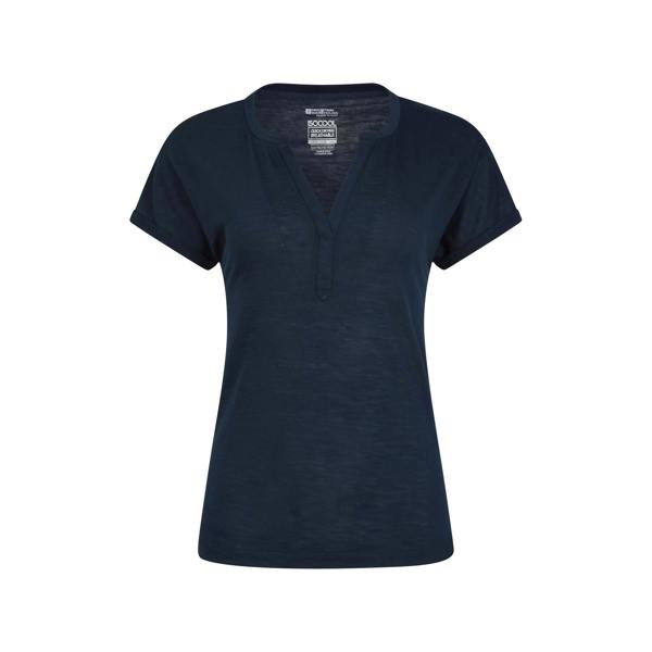 Mountain Warehouse Womens/Ladies Skye Slub Quick Dry T-Shirt - Navy - 