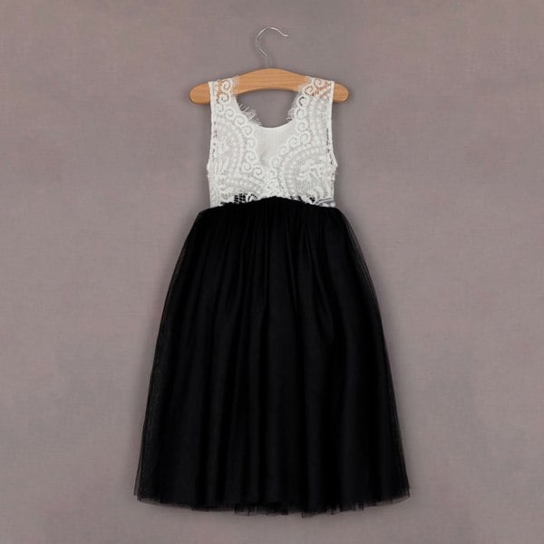 rear dress design on lace