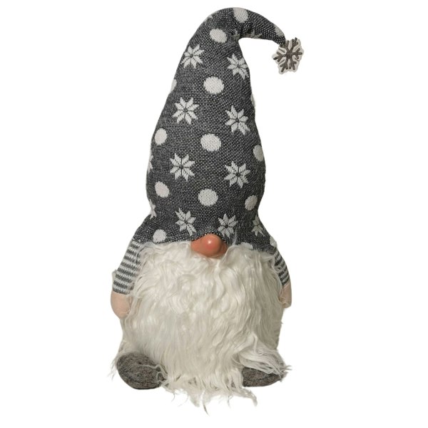 Samuel Alexander 56cm Battery Operated Light Up Christmas Standing Gonk Decoration in Grey