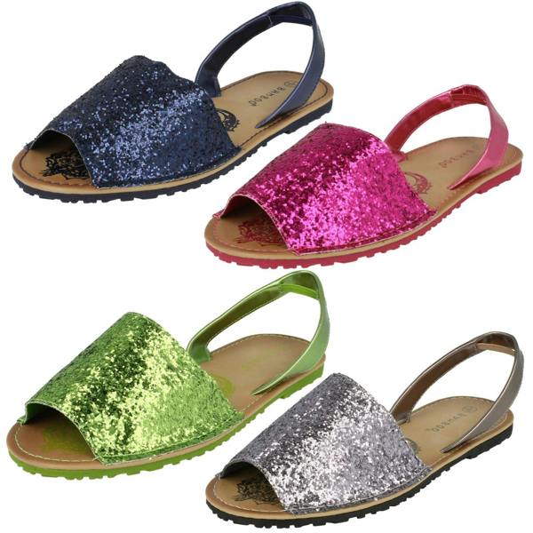 Spot On Girls Spot On Flat Mule Slingback Sandal