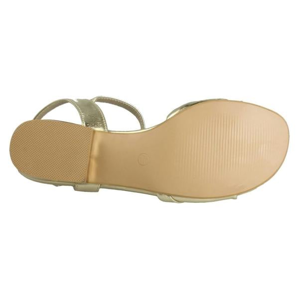 Spot On Ladies Spot On Low Heel Casual Buckle Fastening Sandals F12113