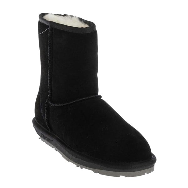 EverAu Womens/Ladies Parrot Classic Cow Suede Short Shaft Boots - Black