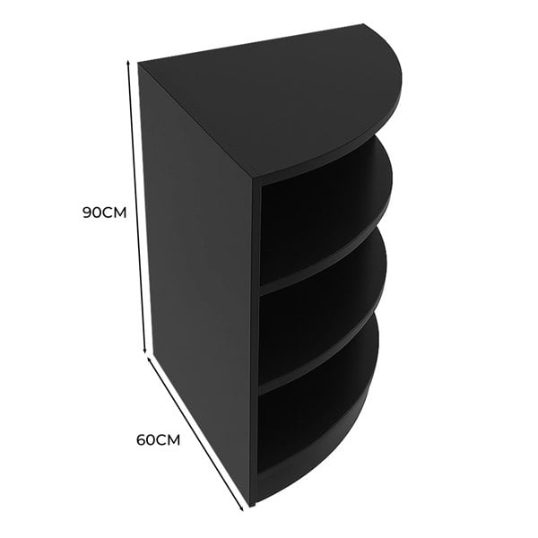 Monstershop Retail Shop Corner Counter LM60 - Black