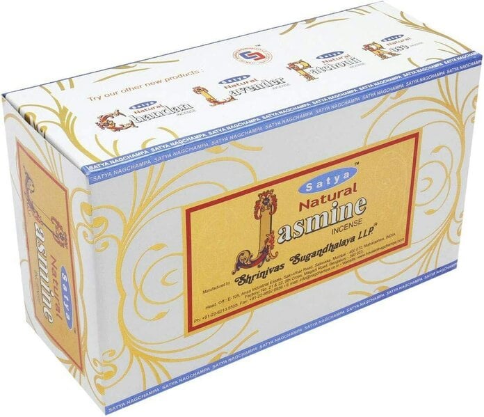 Satya Natural Jasmine Incense Sticks, Pack of 12