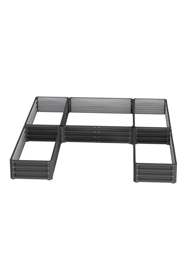 Living and Home U-shaped Raised Garden Bed with 5 Compartments