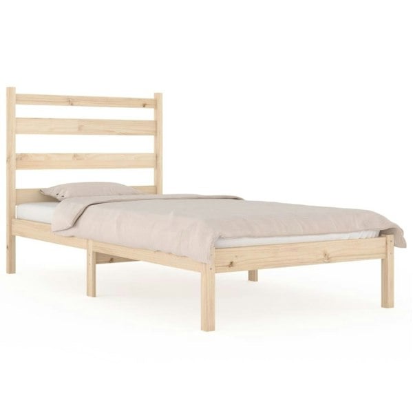 Berkfield Bed Frame Solid Wood Pine 100x200 cm