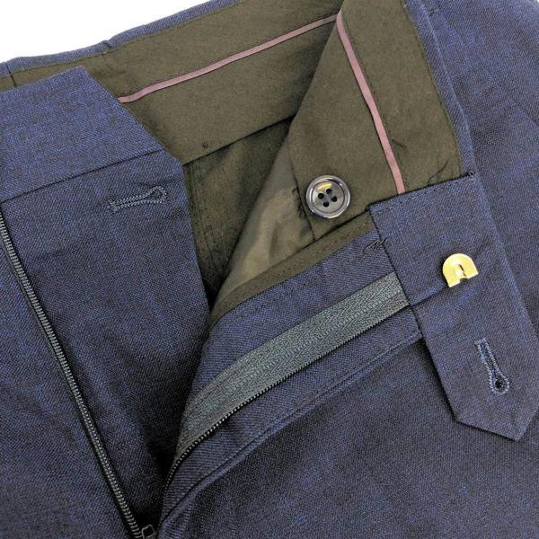 Slim Fit Blue Trousers