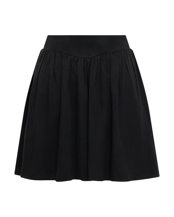 Frolickers Wide-Leg Cupro Modal Shorts - Black