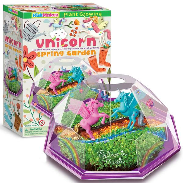 4M Unicorn Spring Garden | Kids Mini Terrarium Kit | Gifts for Girls & Boys