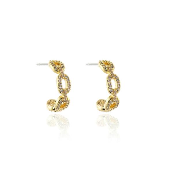 Cachet London Freya  Gold Hoop Earrings