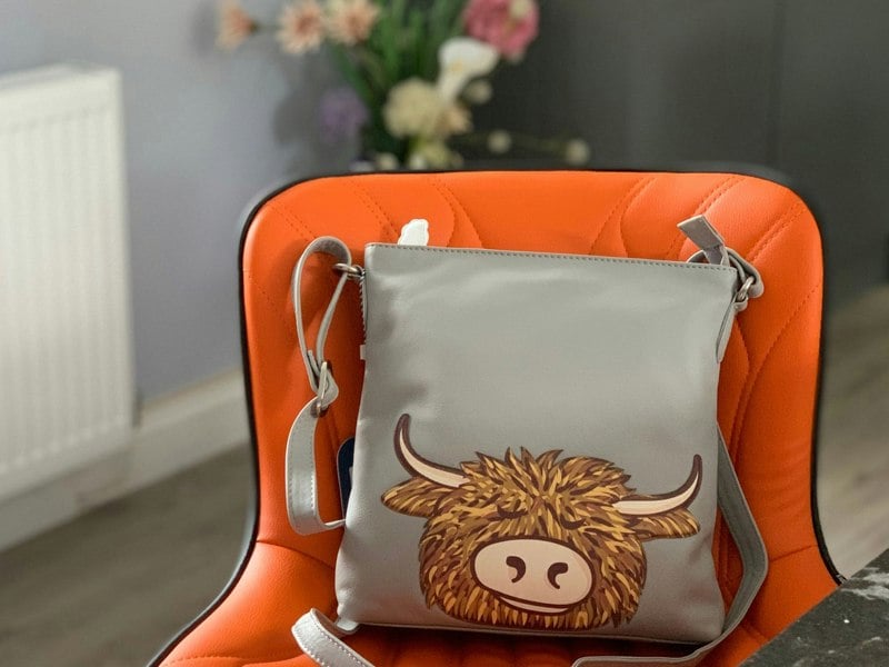 Mala Leather Highland Cow Crossbody Bag – Premium Soft Leather