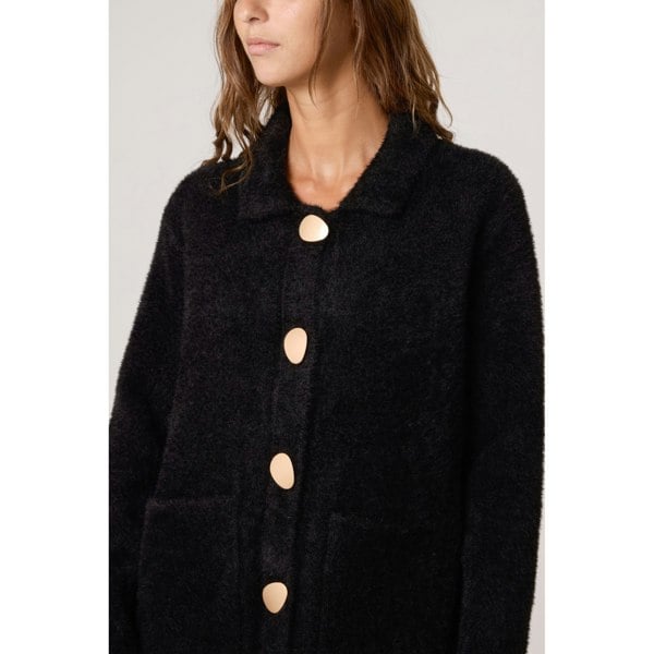 Blue Vanilla Overcoat With Classic Collar