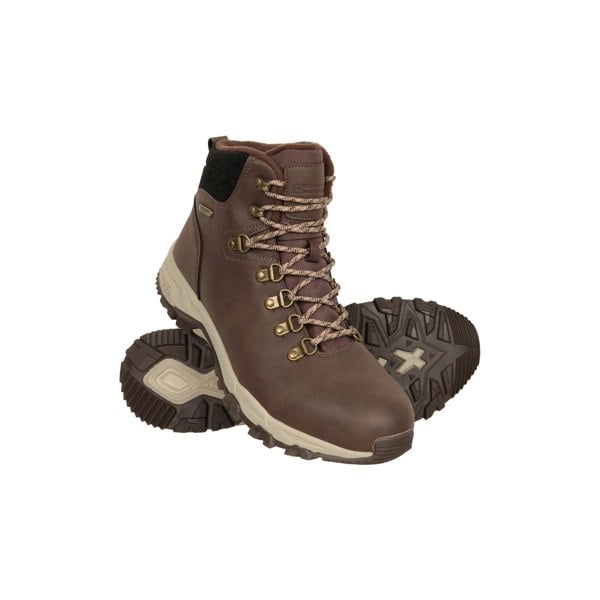 Mountain Warehouse Mens Conway Leather Waterproof Boots - Brown