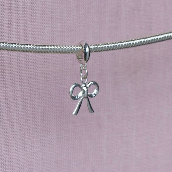 Mylee London Bow Pendant Charm - Sterling Silver