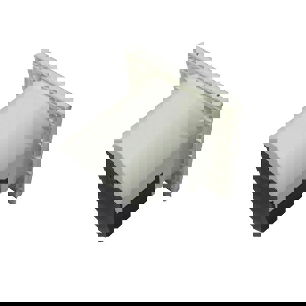 Mains Hook Up Inlet Socket 240V (White Flush Fitting Caravan 3 Pin Electric Connector)