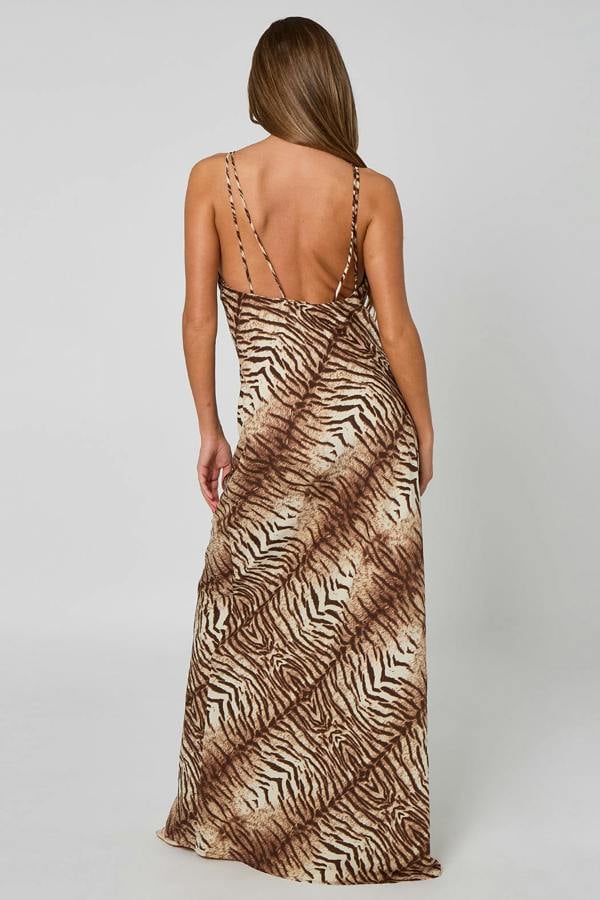 Urban Bliss Zebra Neck Maxi Dress