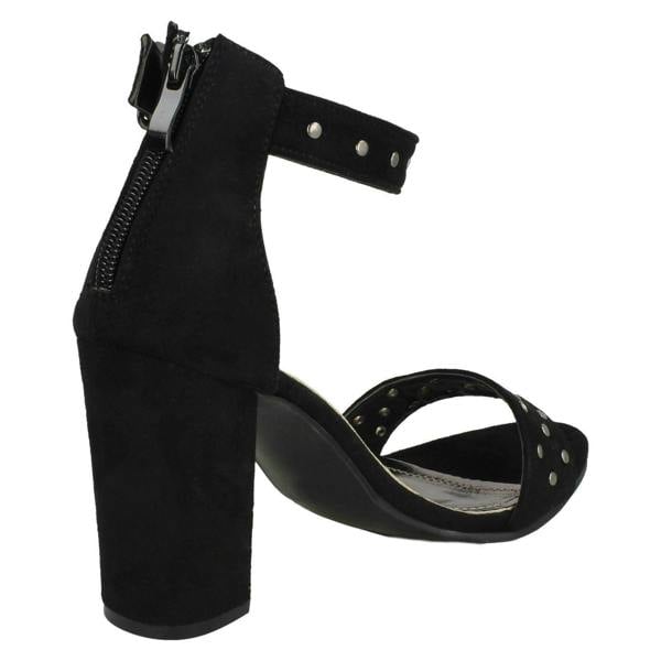 Spot On Ladies Spot On Mid Chunky Heel Sandals