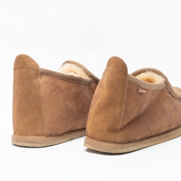 Shepherd ARNE Mens Sheepskin Slipper Boots Antique/Cognac
