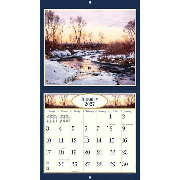 Seasons Four Seasons Deluxe Calendar 2027, Deluxe Calendars, Month To View, Natural World, Gift