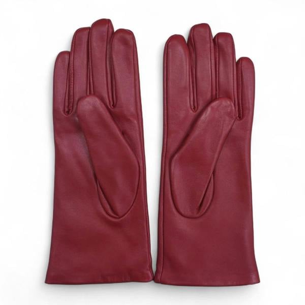 Infinity Leather Womens Italian Leather Winter Studded Design Soft Wool Lining Gloves - L-GLV-601