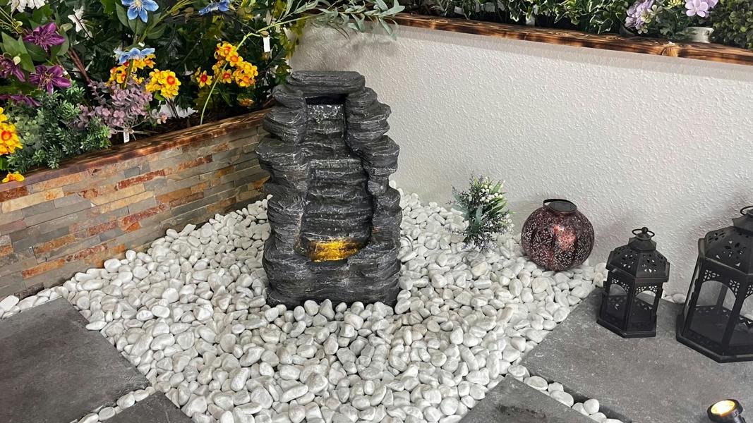 Tranquillity Water Features Mini Rock Cascade Rock Effect Water Feature