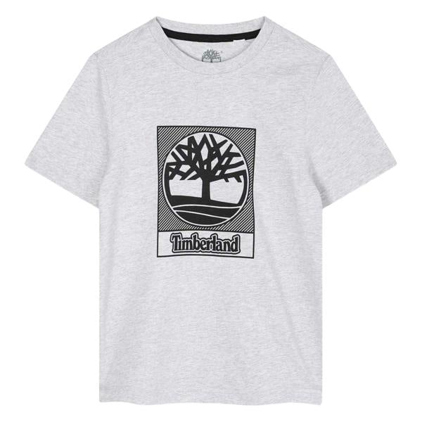 Timberland Boys Logo Regular T-Shirt - Grey - 