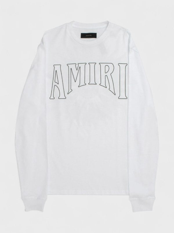 Amiri Sun Long Sleeve Tee White - Supplied FashionAmiri