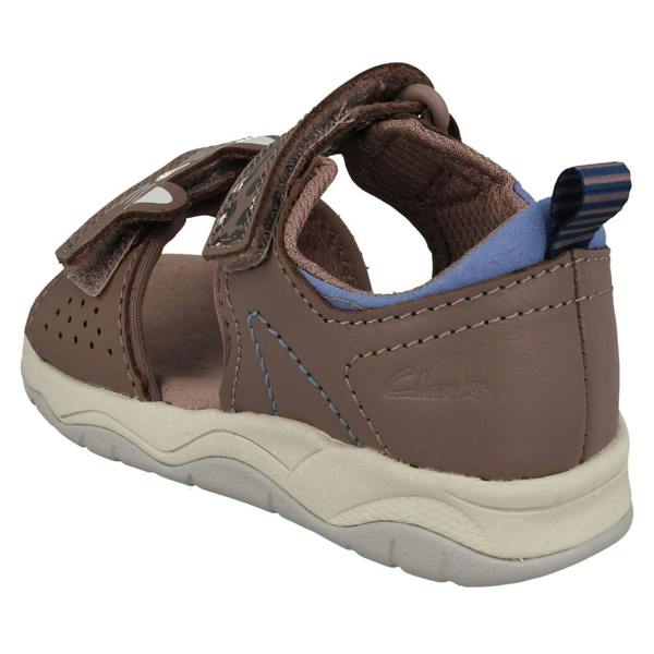 Clarks Childrens Clarks PLAYPRINT Big Cat Detailed Sandals Clowder Print T