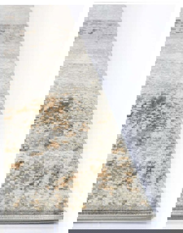 Vintage Design Living Room Rug in Cream & Ochre – The Rugs