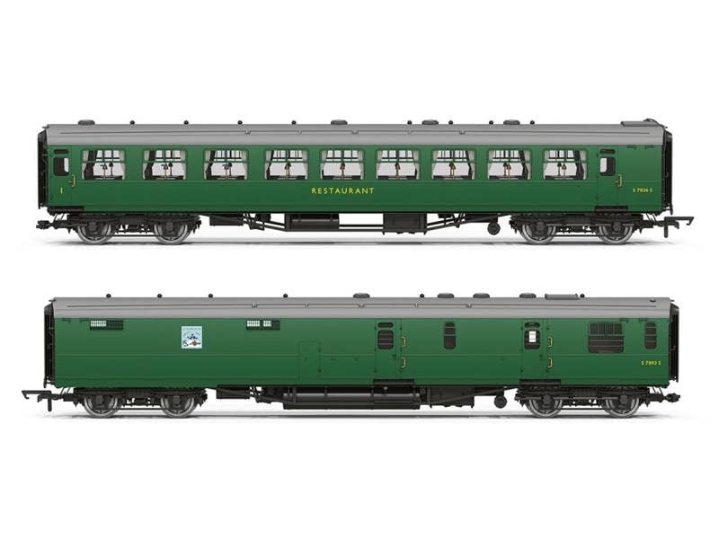 Hornby Kitchen/Buffet Car 7893/36 The Jolly Tar Twin Pack BR Grn