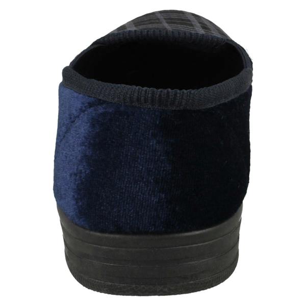 Spot On Mens Spot On Checked Slippers