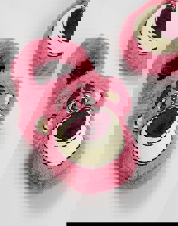 Disney Girls Pink Toy Story Lotso Slip On Loafer Slippers