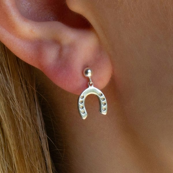 Mylee London Sterling Silver Lucky Horseshoe Earrings
