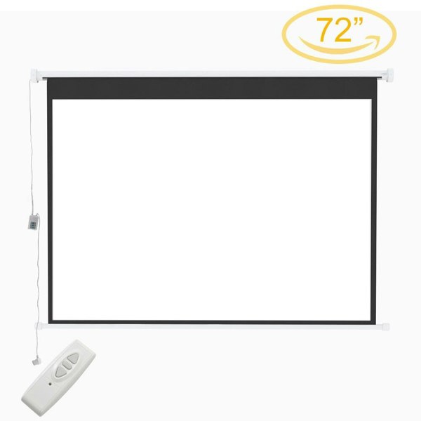 4:3 Wall Mount Electric Projector Screen for Home Theater Movie and Office Projector Screens Living and Home