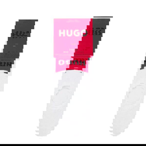 Hugo Unisex Adult Liner Socks (Pack of 3) - White - 