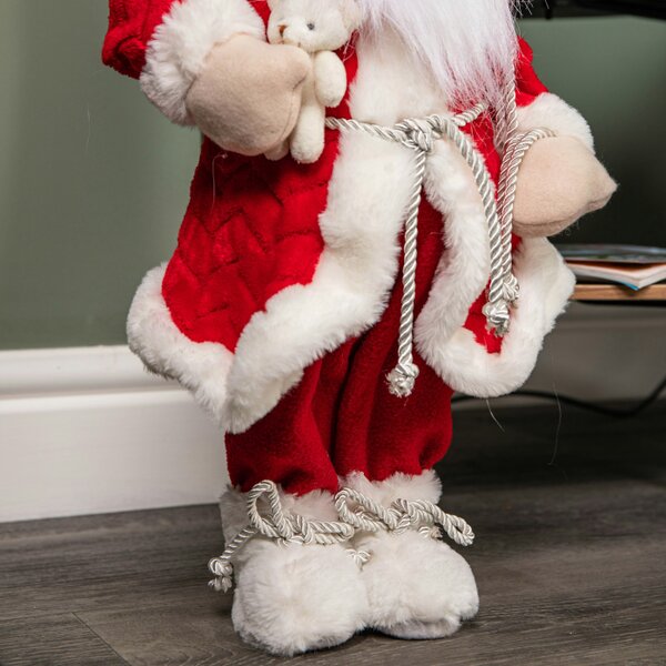 Samuel Alexander 45cm Red Standing Large Papa Noel Santa Claus Indoor Decoration