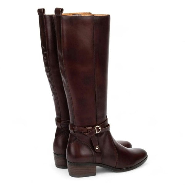 Pikolinos Daroca - Women's Caoba Brown Knee High Leather Boots