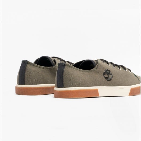 Timberland UNION WHARF EK+ Mens Canvas Trainers Dark Green